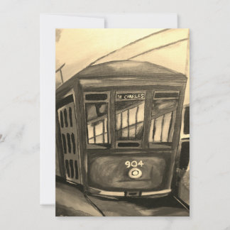 New Orleans Streetcar Themed Invitation 