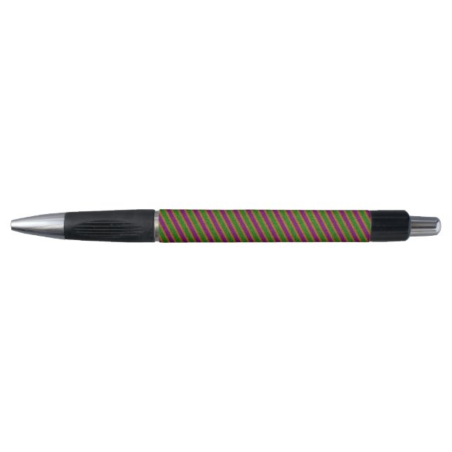 New Orleans Stripe Glitter Pen (Front)
