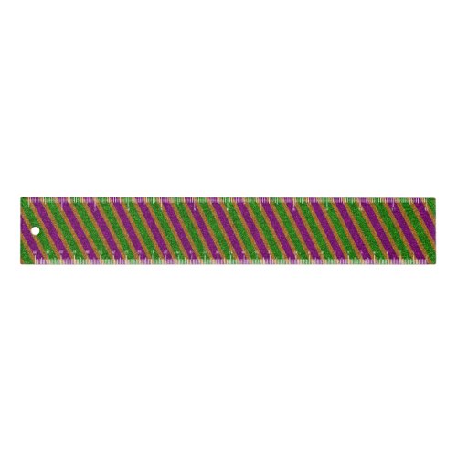 New Orleans Stripe Glitter Ruler