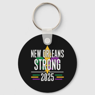 New Orleans Strong 2025 Unity Fleur De Lis Mardi G Keychain