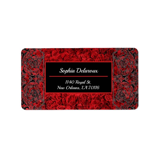 New Orleans Style Return Address Label (Front)