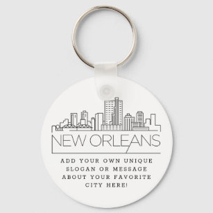 New Orleans Louisiana Advertising Keychain Key Chain Keys