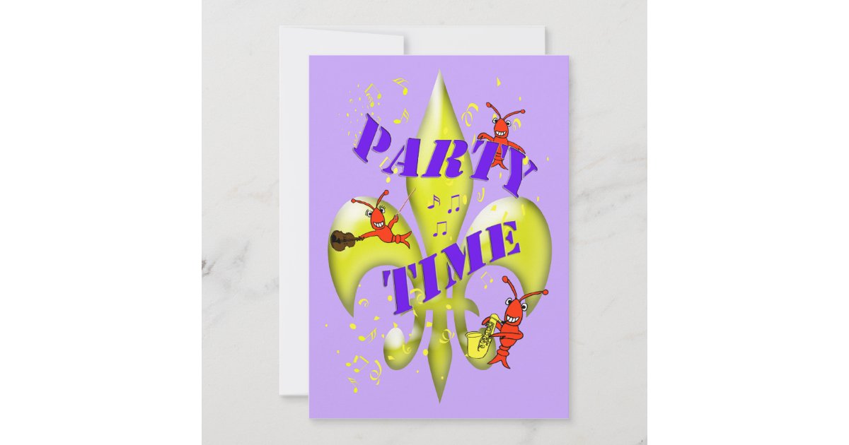 New Orleans themed Party Invitation | Zazzle