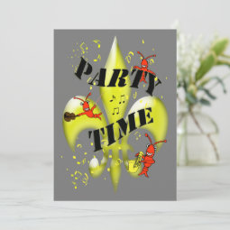 New Orleans themed Party Invitation | Zazzle