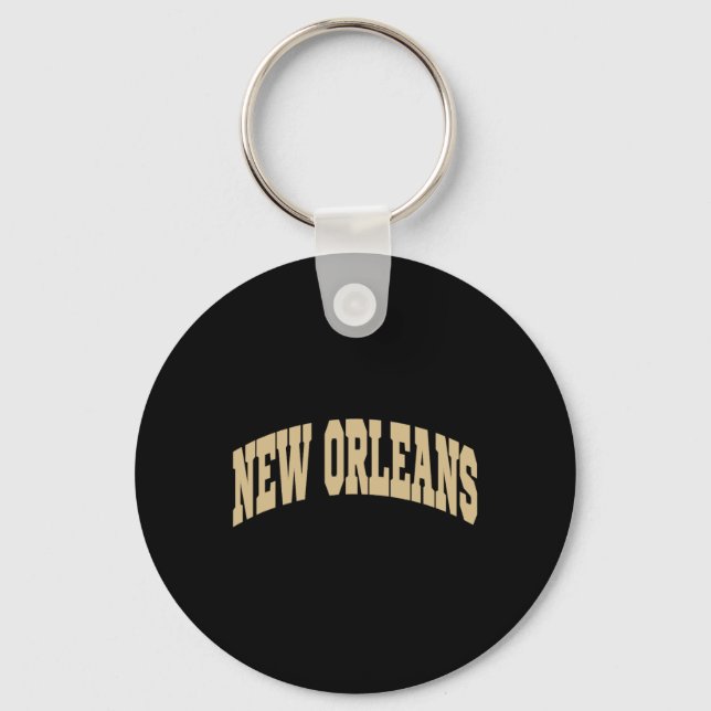 New Orleans - Throwback Design - Clic  Keychain (Front)