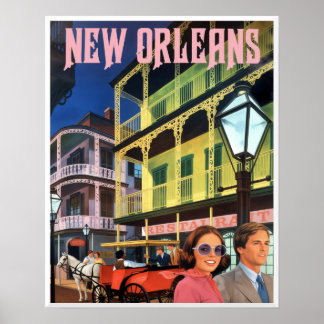 New Orleans travel poster