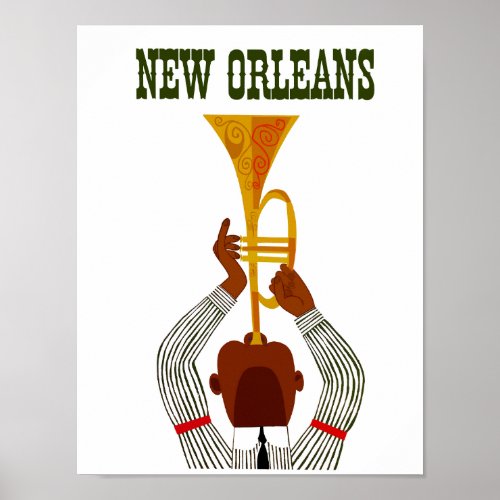 New Orleans travel poster