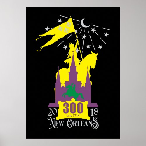 New Orleans Tricentennial 300TH Anniversary Poster