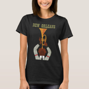 New Orleans Trumpet Jazz Music Travel T-Shirt