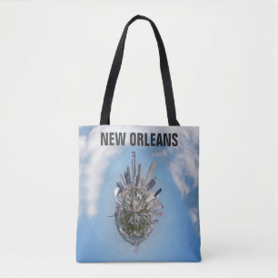 New Orleans Unique City Skyline Travel Photo Tote Bag