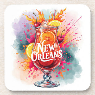 New Orleans, USA, by Natasha Us Beverage Coaster
