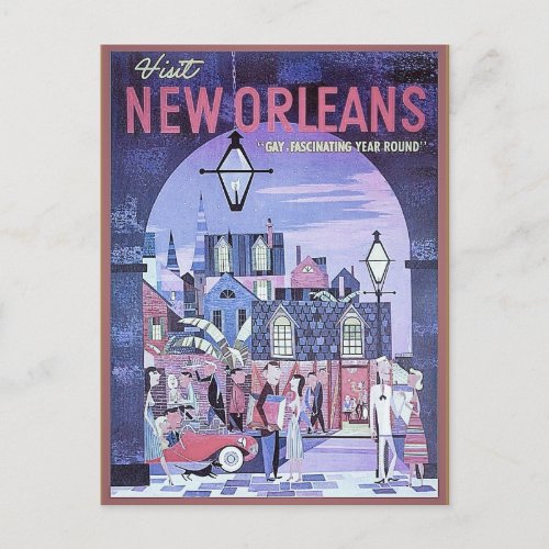 New Orleans vintage travel Postcard