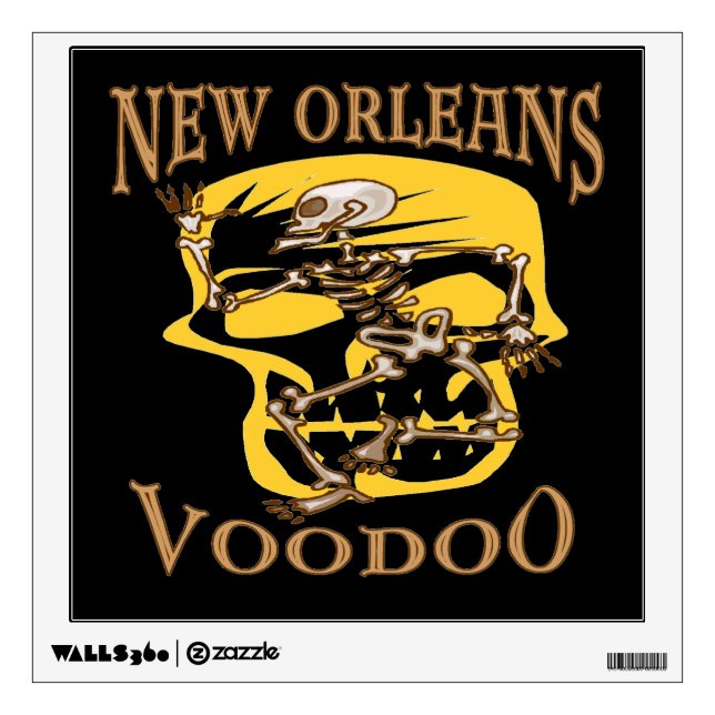 New Orleans Voodoo Print Wall Decal (Front)