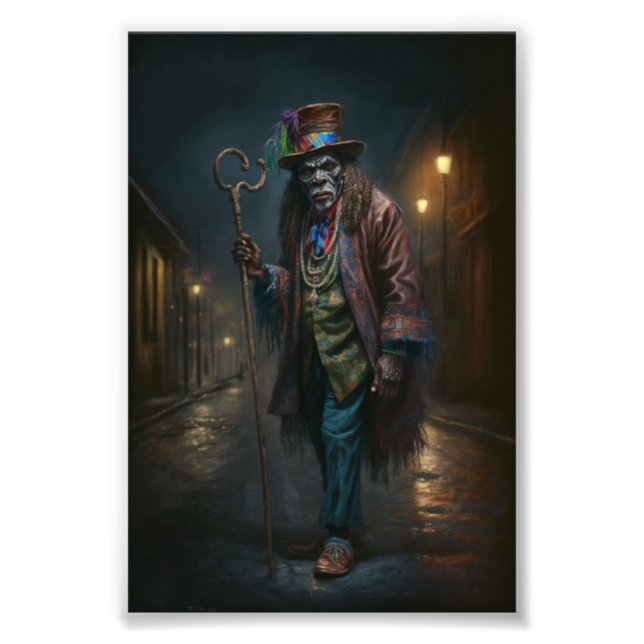 New Orleans Voodoo Witch Doctor Photo Print (Front)