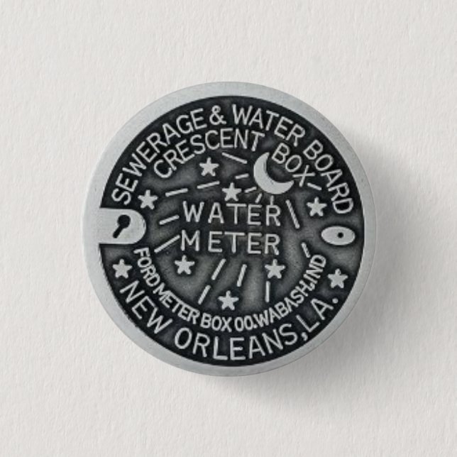 New Orleans Water Meter Button (Front)