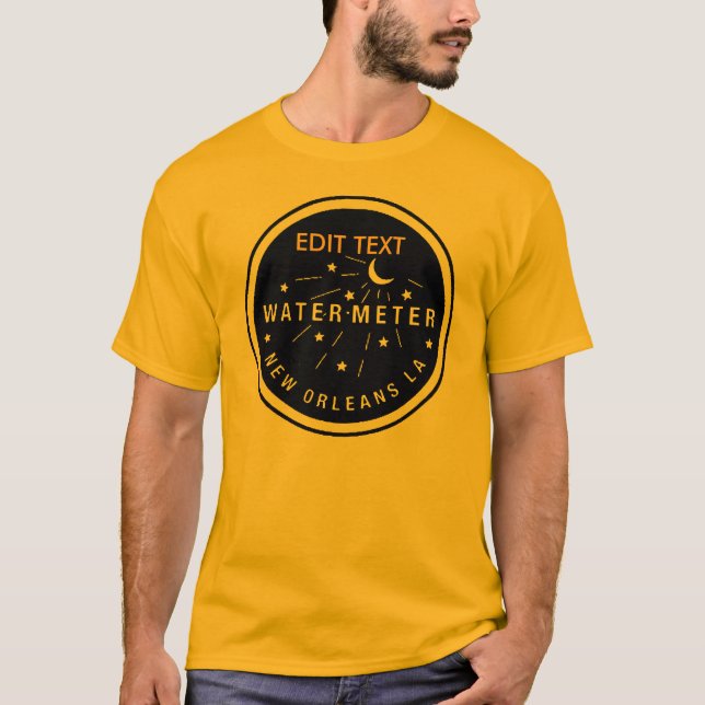 New Orleans Water Meter Cover, EDIT TEXT T-Shirt (Front)