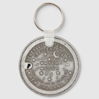 New Orleans Water Meter Cover Keychain