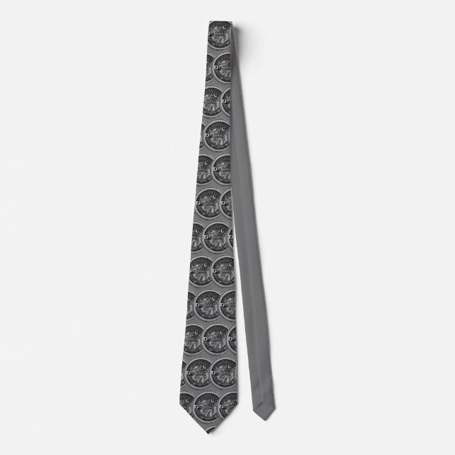 New Orleans Water Meter Cover Neck Tie (Front)