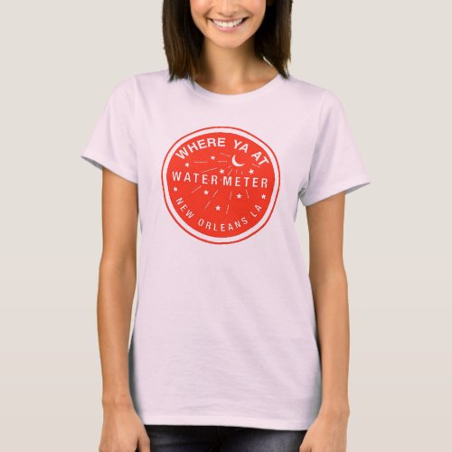 New Orleans Water Meter Cover Red T_Shirt
