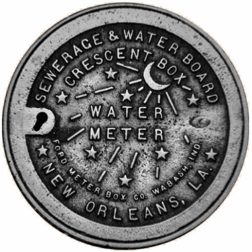 New Orleans Water Meter Cover Replica Statuette