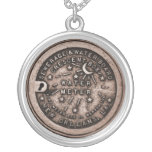 New Orleans Water Meter Lid Art Silver Plated Necklace at Zazzle