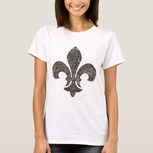 New Orleans Water Meter Lid Fleur De Lid T_Shirt