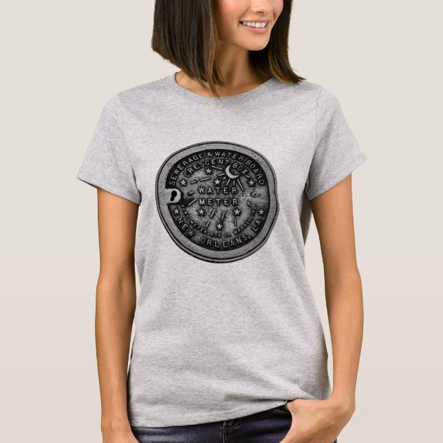 New Orleans Water Meter Lid Shirt (Front)