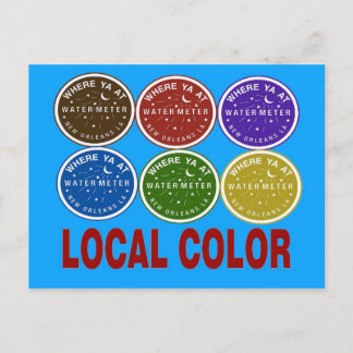 New Orleans Water Meter Local Colors Postcard