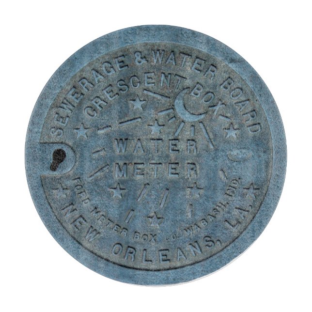 New Orleans Water Meter photo Cutting Board (Front)