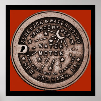 New Orleans Water Meter Wall Art