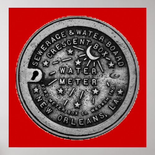 New Orleans Water Meter Wall Art