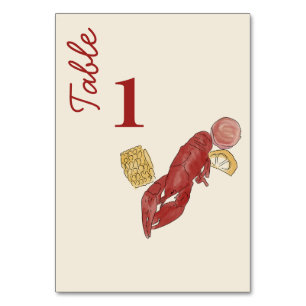 New Orleans  Watercolor  Table Number
