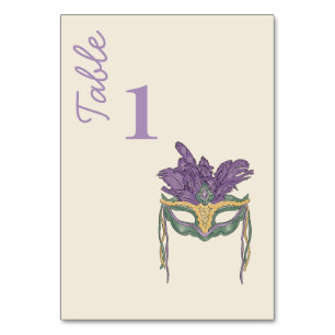 New Orleans Watercolor Table Number
