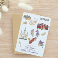 New Orleans Watercolor Wedding