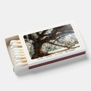 New Orleans Wedding Favor Tree of Life Romantic Matchboxes
