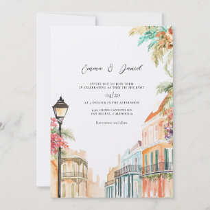 New Orleans Wedding Invitation Destination