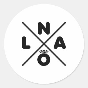 New Orleans Wedding Nola Bachelorette Party Groom Classic Round Sticker