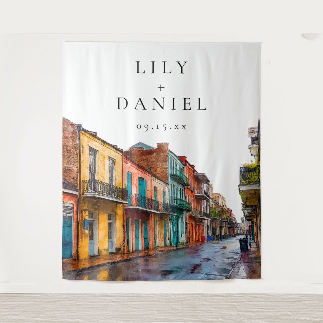 New Orleans Wedding Photo Backdrop (Front)