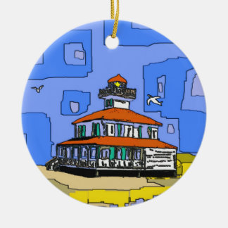 New Orleans West End Lighthouse Ceramic Ornament