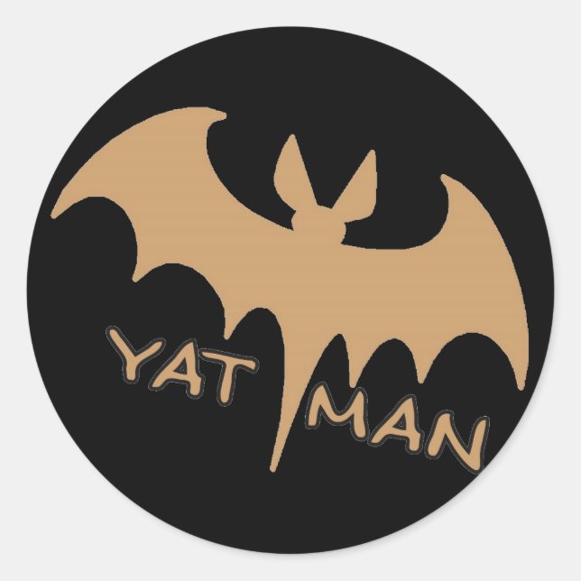 New Orleans Yat Man Classic Round Sticker (Front)