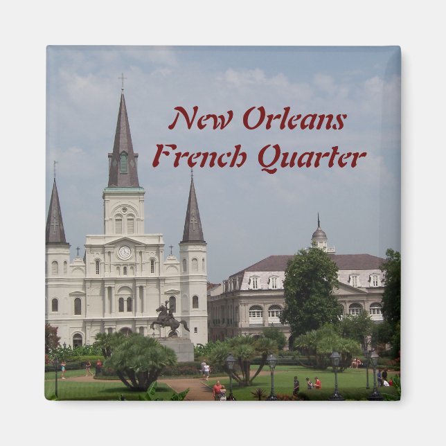 New Orleasn French Quarter Magnet (Front)