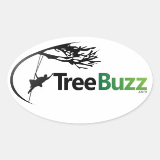 New Oval Sticker With TreeBuzz Logo