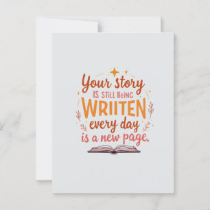 New Page, New Day Postcard