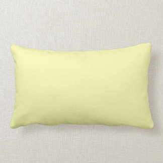 New Pale Yellow Solid Lumbar Pillow Gift