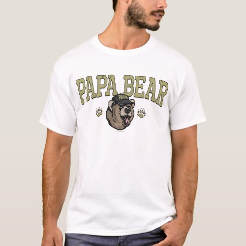 New Papa Bear Fathers Day Gear T_Shirt