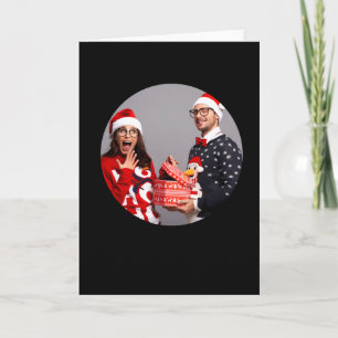 New Parents 2025 Christmas Photo T Shirt Card