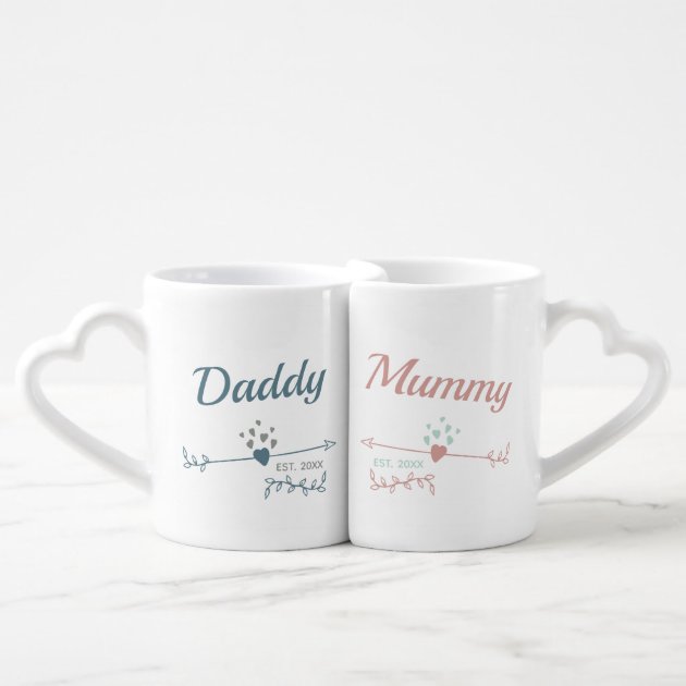 mummy and daddy mug gift set