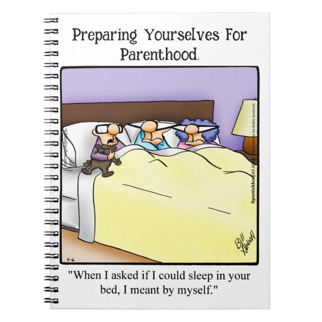New Parents Humor Notebook Gift (Front)