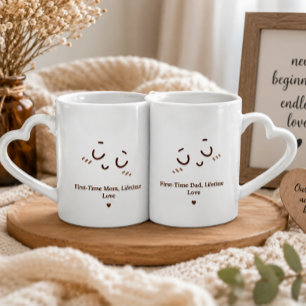 New Parents Mug Set   Baby Shower Gift
