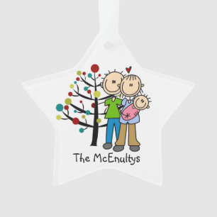 New Parents of a Baby Girl Holiday Ornament